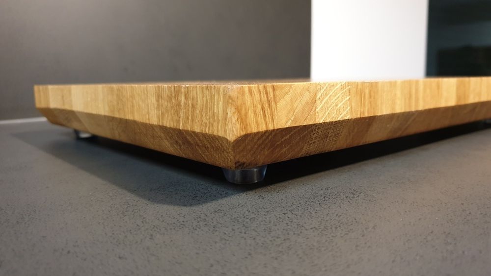 Dębowa deska sztorcowa do serwowania krojenia potraw ręczna robota