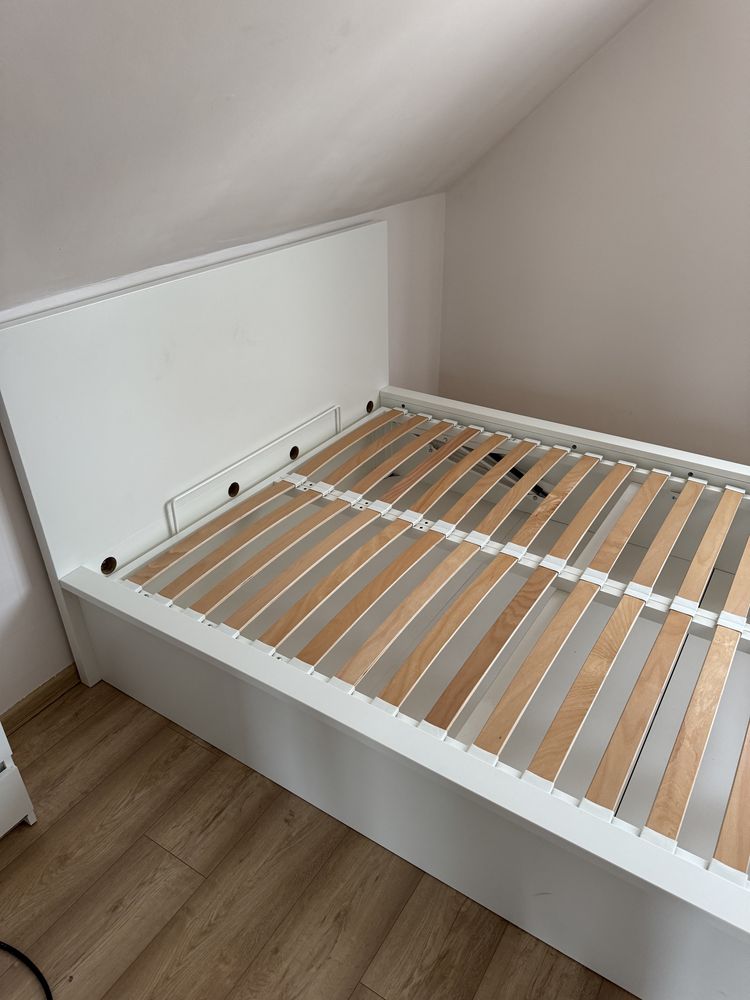 Ikea stelaż łóżko Malm z pojemnikiem 140x200