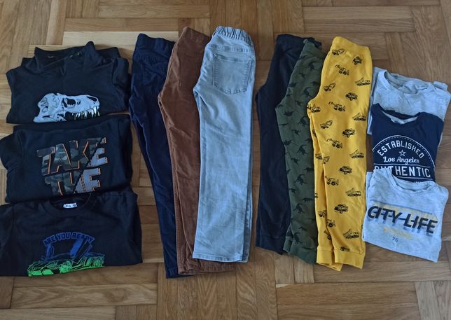 Paka- Ubrania dla chłopca 134 - 6x spodnie, 3x bluza, 3xtshirt