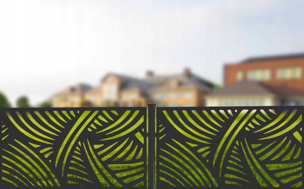 Przęsło ogrodzeniowe panel ażurowy cięcie dekoracyjne pod wymiar CNC