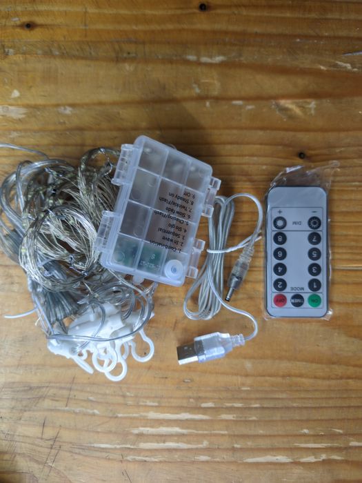 Гірлянда штора 3*2 і на батарейках і usb