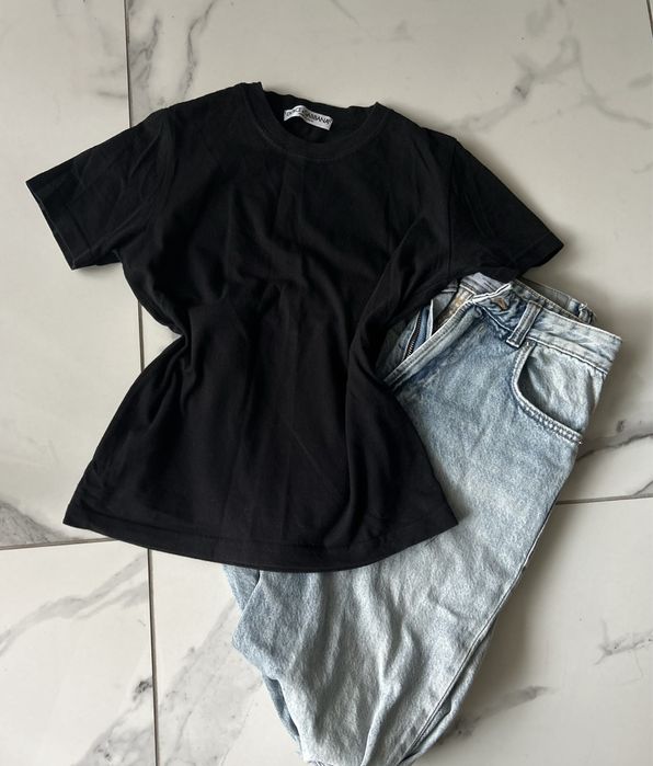 T-shirt czarny Dolce Gabbana, rozmiar S, stan idealny, bawelna 100%