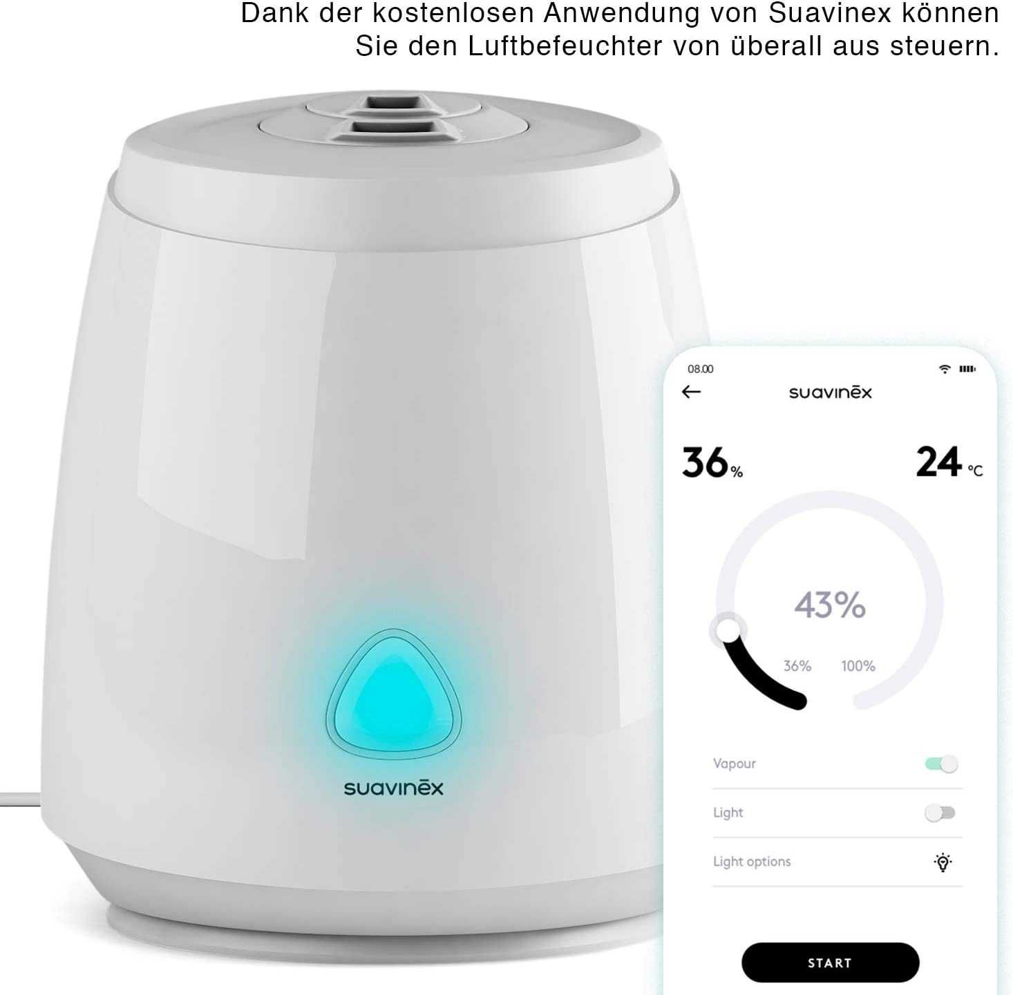 Nawilżacz Powietrza Suavinex Smart WiFi  do pokoju dziecięcego