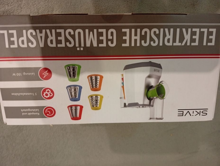 Szatkownica SKiVE Do Warzyw Elektryczna 150W TARKA 5 wkładów