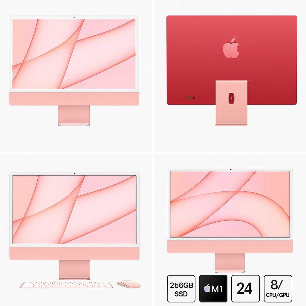 Комп'ютер-моноблок Apple New iMac 24'' M1 4.5K 7-Core 256GB Pink  2021
