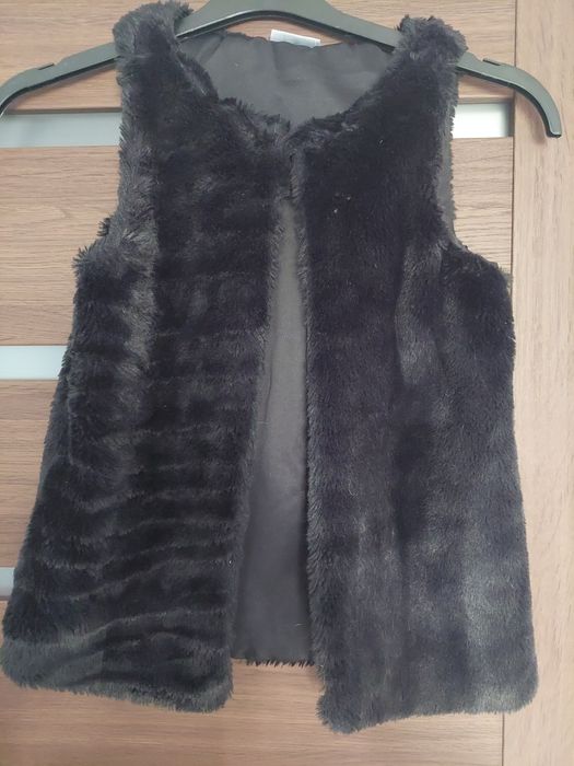 Kamizelka bezrękawnik futro r.146