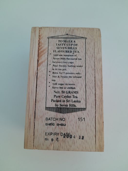 Caixa de chá vintage