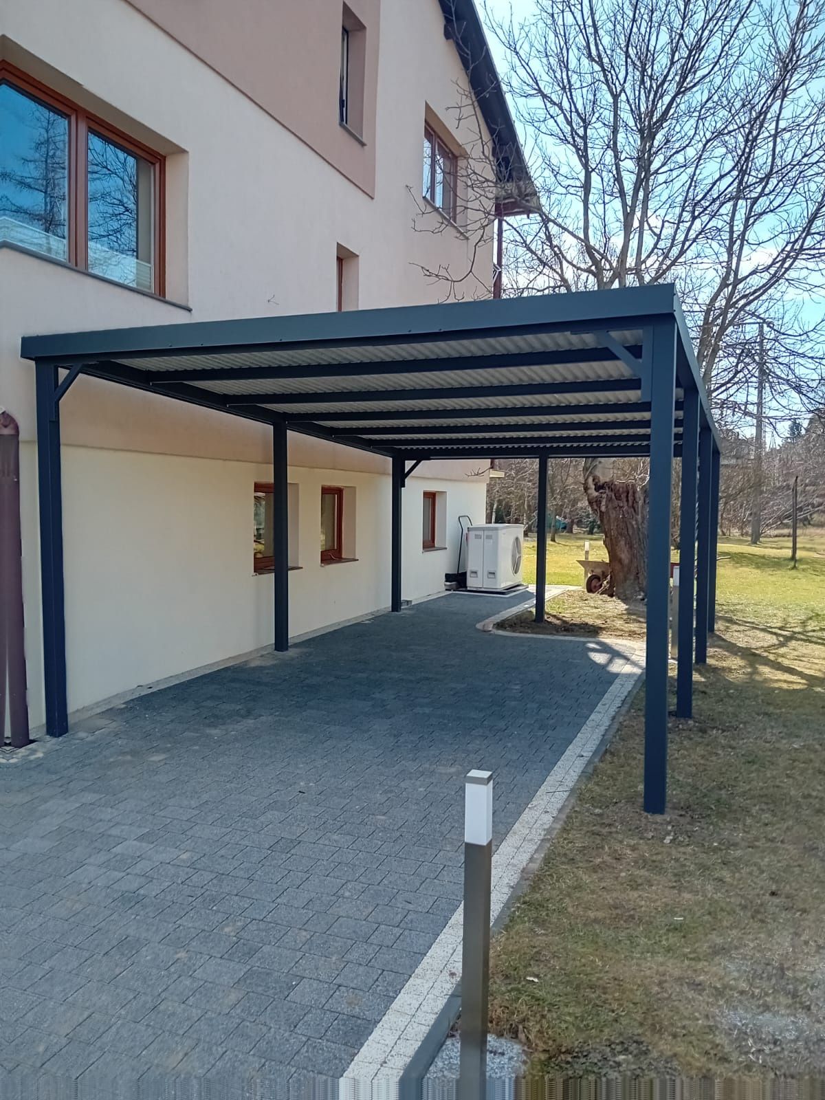 Garaż Blaszany Dwuspadowy 4x6 profil zamknięty ocynk