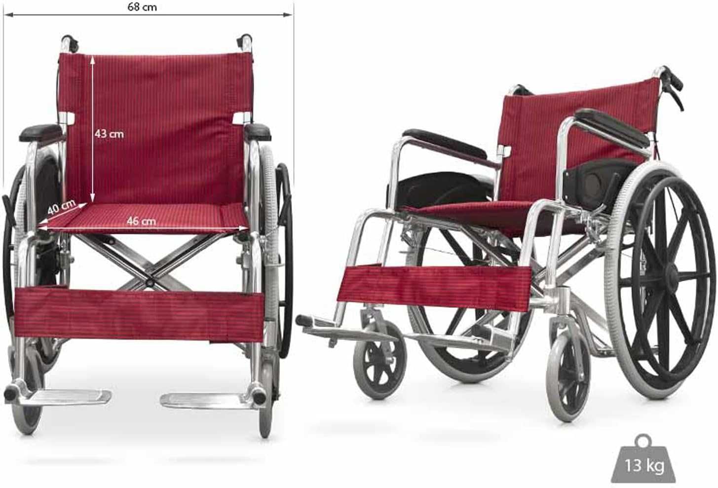 NOWY wózek inwalidzki QUIRUMED w cenie transport WWA