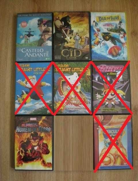 21 dvds Desenhos Animados Castelo Andante Surf Pimentinha Hawk Quico