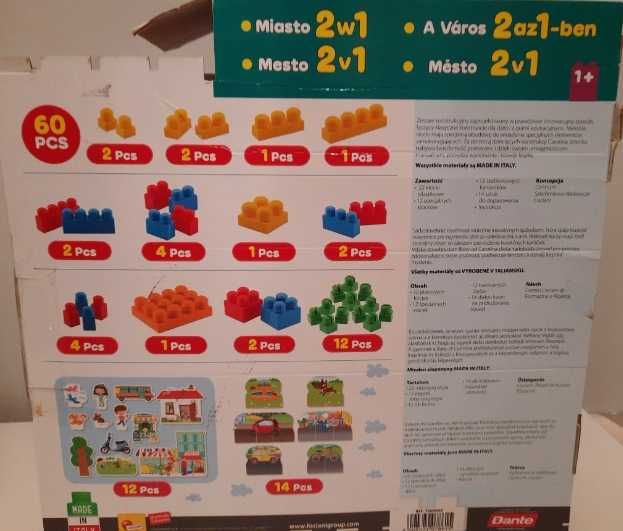 Klocki konstrukcyjne Carotina baby blocks 12m+ miasto