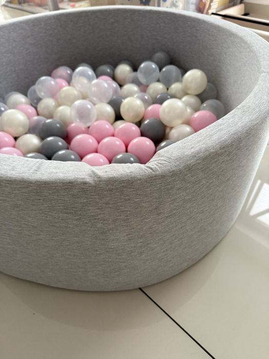 Suchy basen z kulkami Kiddy Moon super stan szary