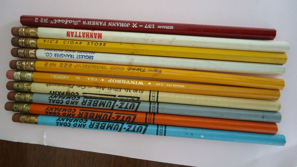 lápis para coleção