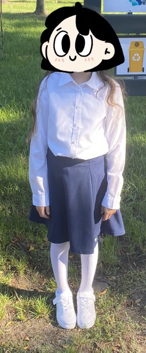 Koszula +spódnica na apel r.128