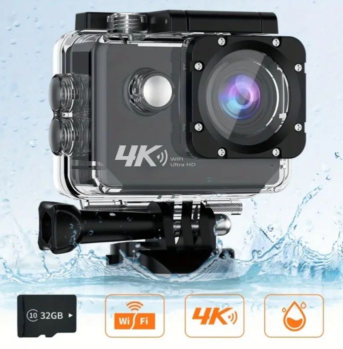Экшн камера спортивная 4к ultra HD, (не GoPro, sony)