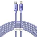 Kabel Baseus CAJY Lightning - USB-C PD 20W 480Mb/s 2m - fioletowy