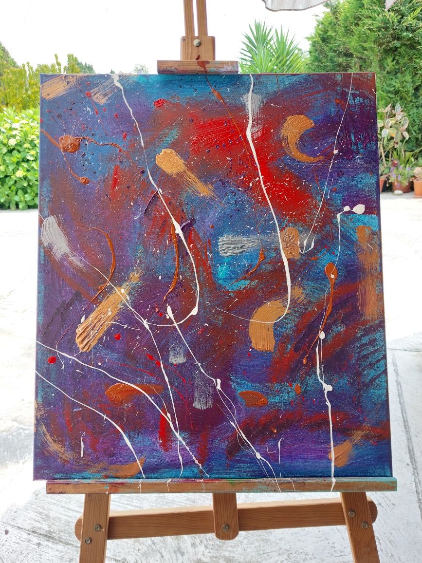 FLOW pintura acrílica quadro tela