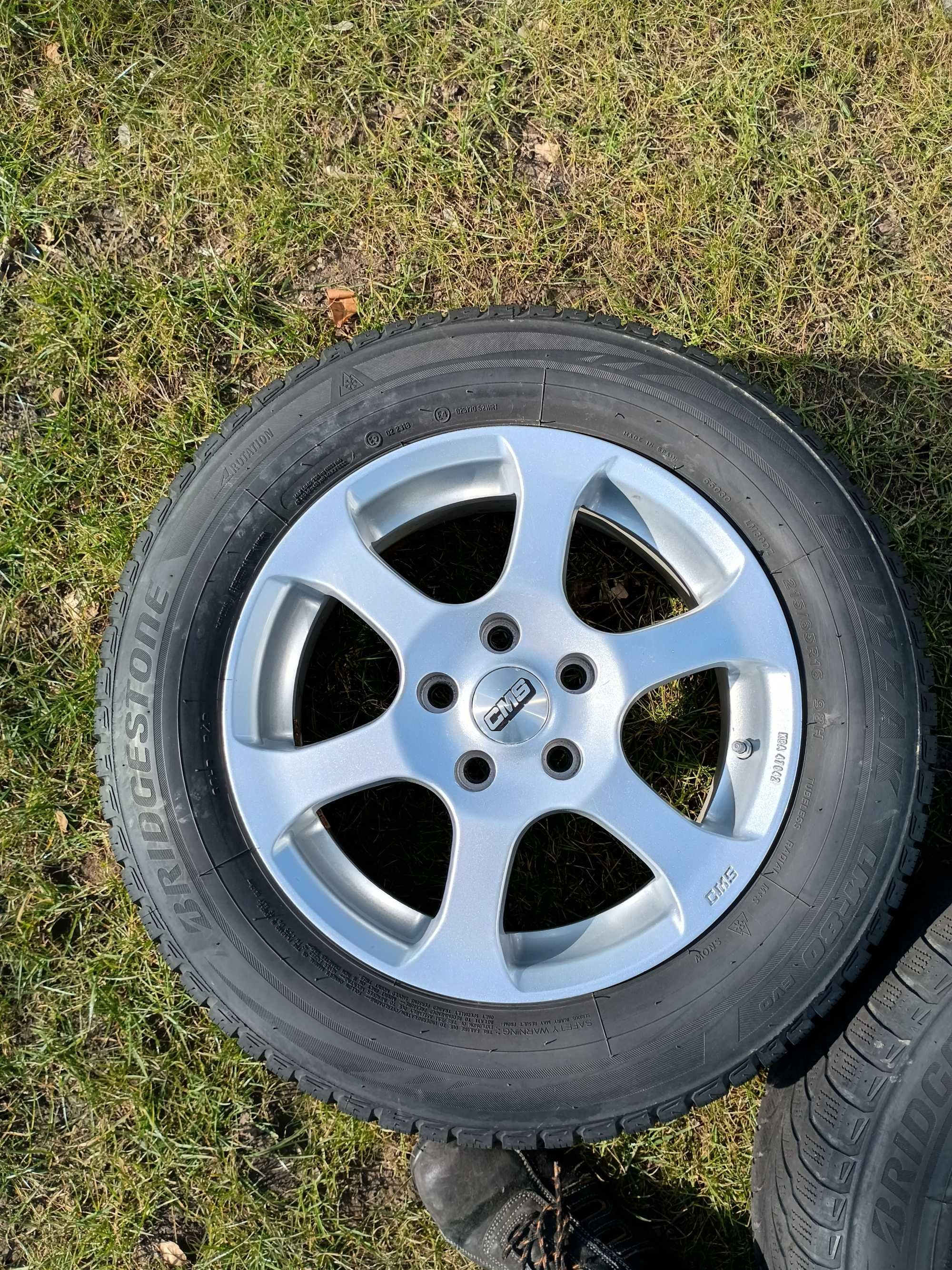 Felgi/koła CMS 16" 4szt, 5x114.3,czujnik TPMS opona 215/65R16 zima