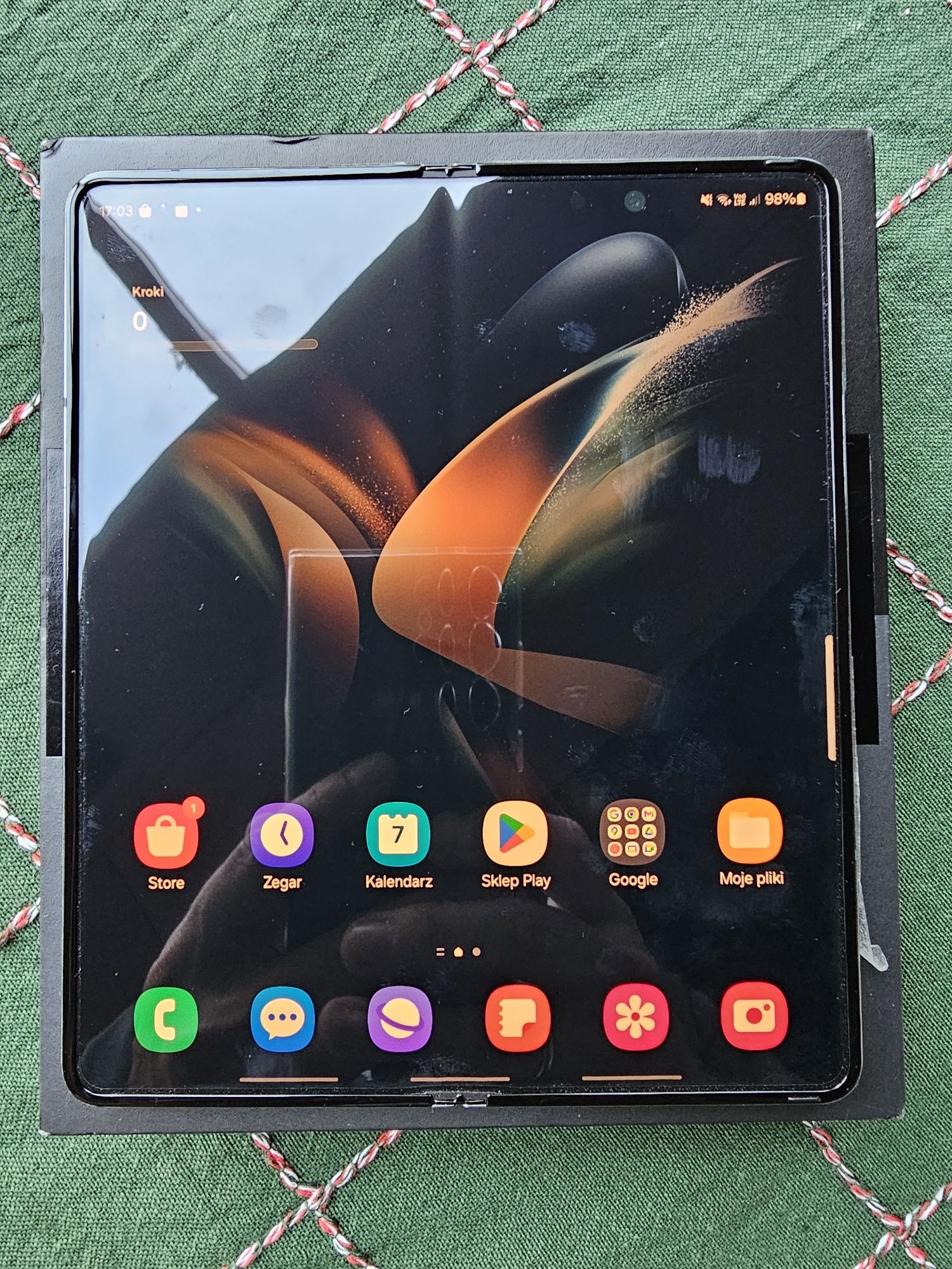 Samsung Galaxy Z Fold4 512GB idealny Zielony bez operatora