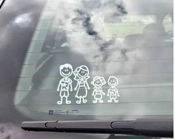 Autocolante "Familia" para carro