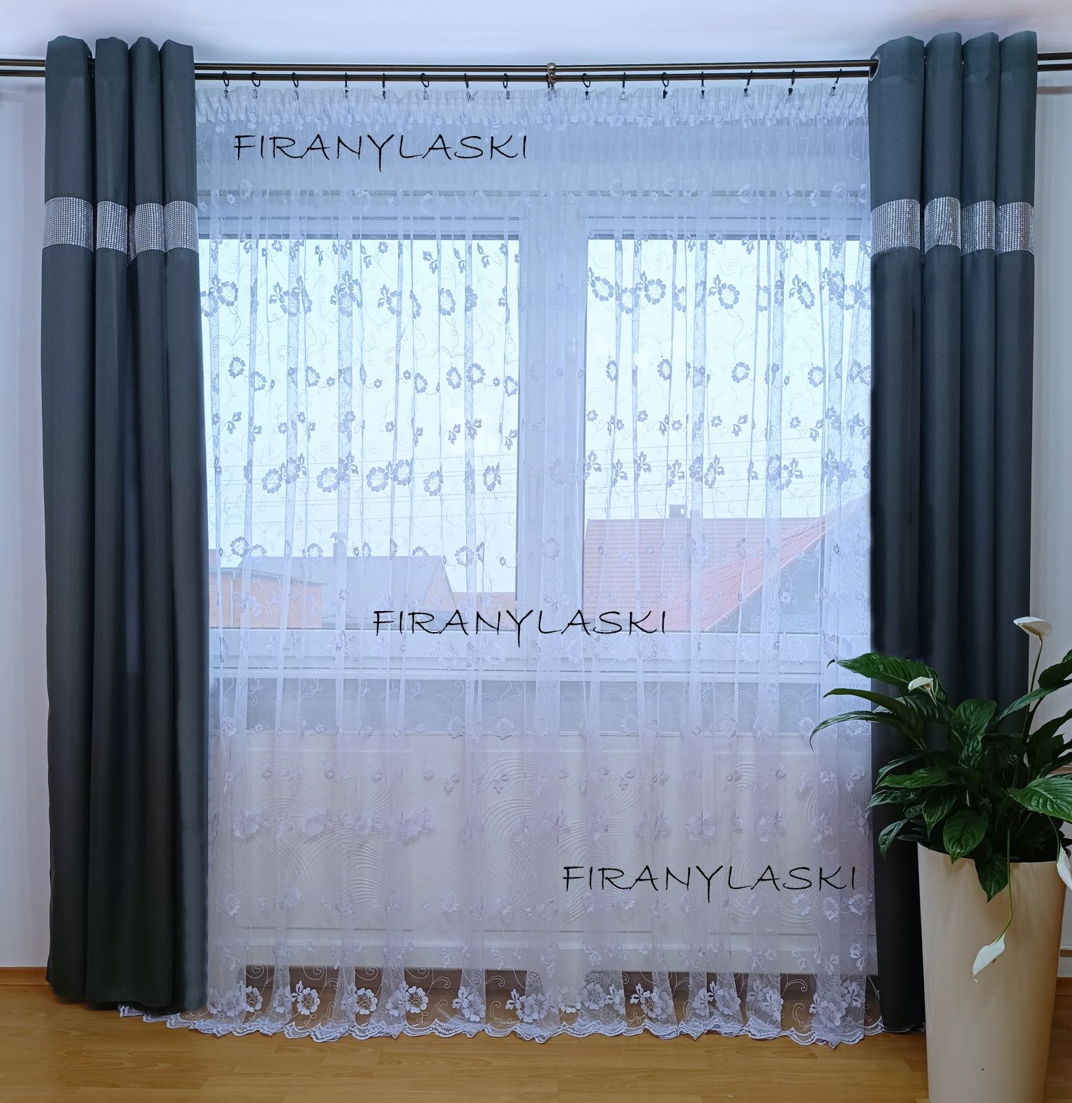 Firana 500x250 firany do pokoju salonu