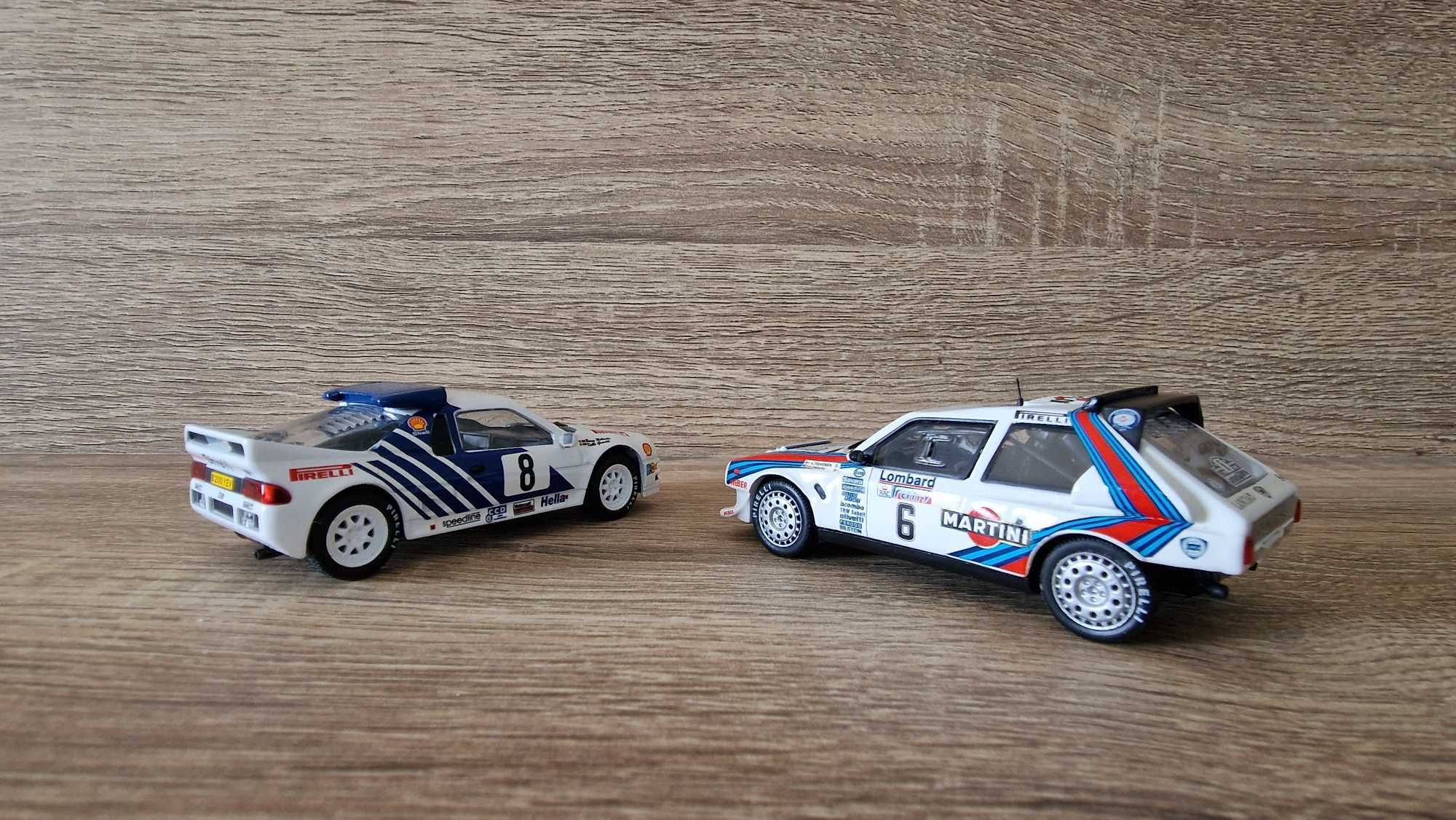 2 miniaturas Grupo B Lancia s4 e Ford RS200