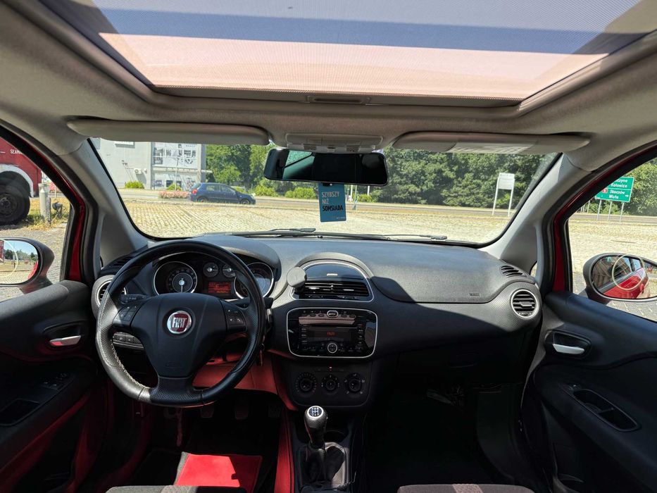 Fiat Punto Evo 1.4T Multiair 135km. Bogate Wyposażenie! Szklany dach!