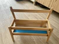 Drewniany stojak organizer na książki – IKEA Flisat