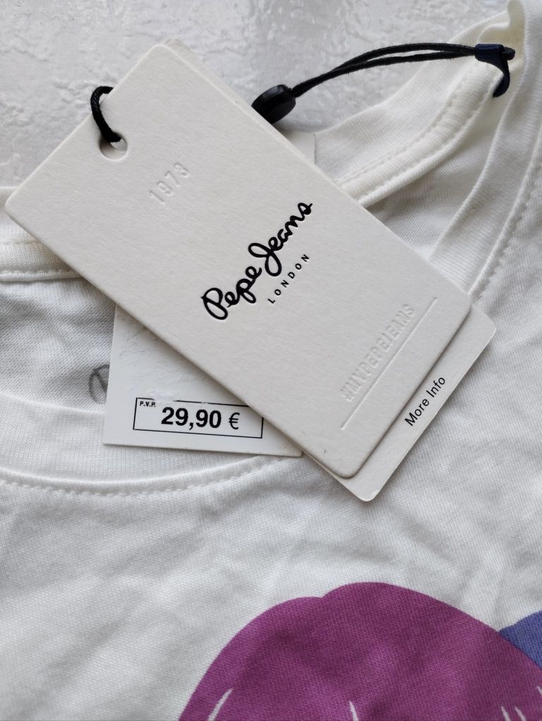 Camisola Branca Nova da Pepe Jeans - 8 anos
