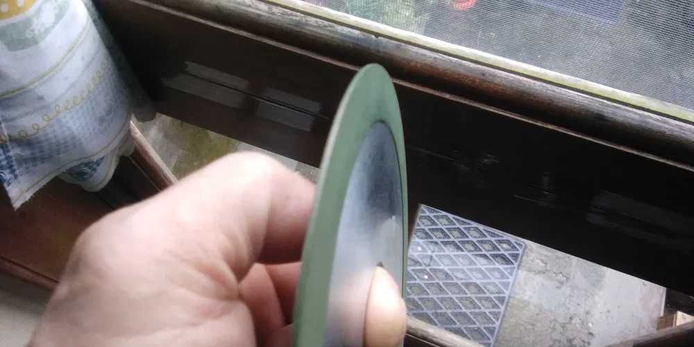 Roda para amolar discos de diamante,nova.