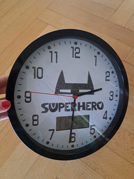 Zegar scienny chlopiecy Superhero