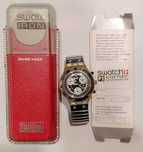zegarek SWATCH SCUBA 1996 Space Trip SEK107 Analog AquaChrono WR 200M