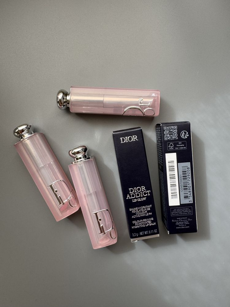 Dior addict lip glow balm зволожувальний бальзам 001 pink