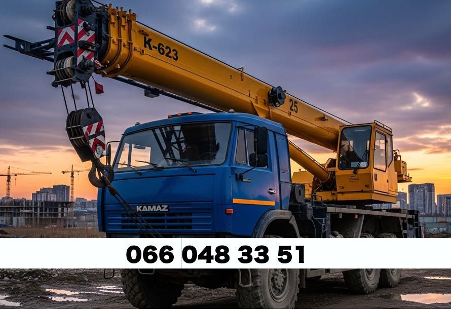 Оренда автокрана-25-18т/22м -Послуги