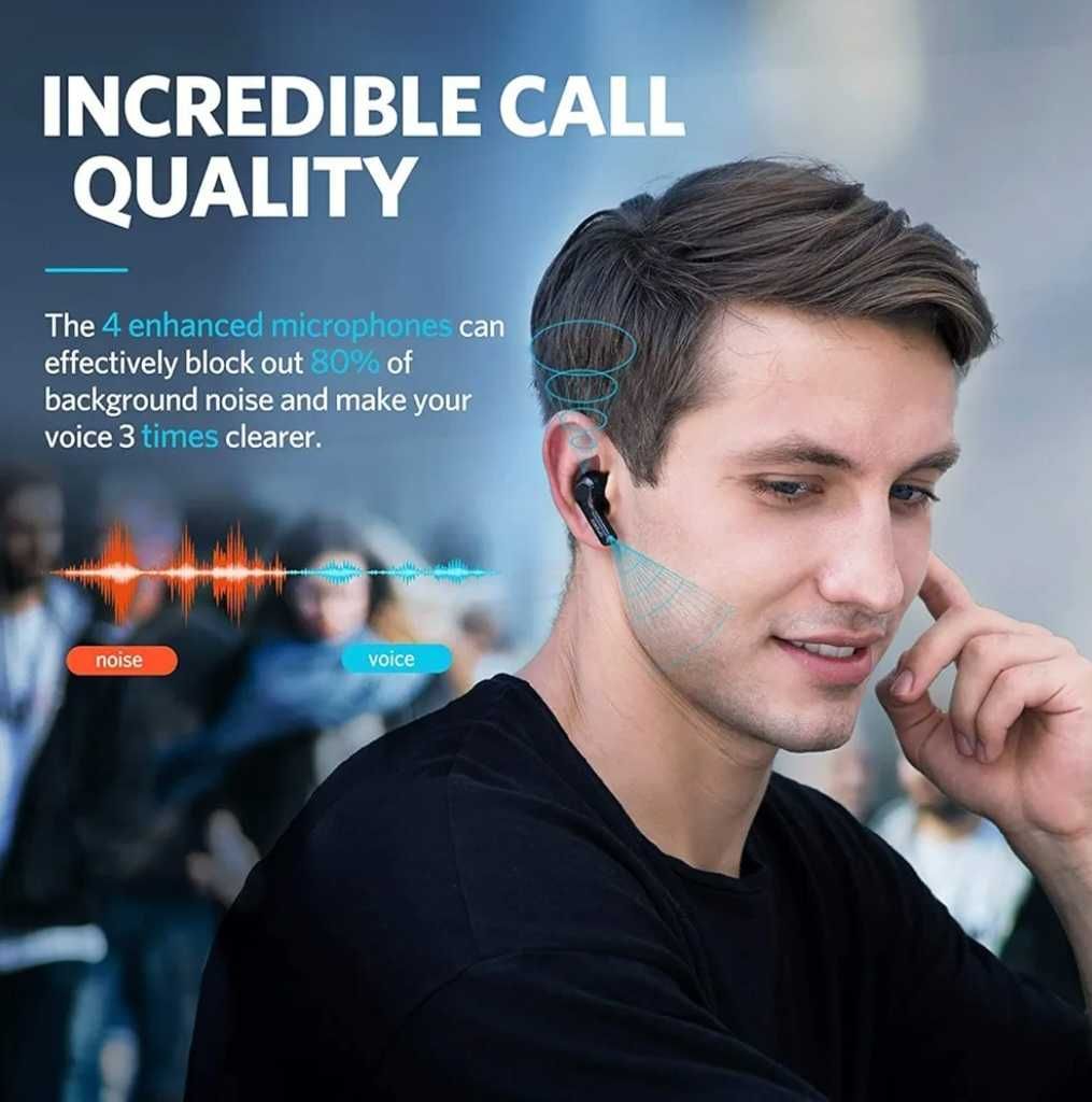 Słuchawki douszne bezprzewodowe bluetooth 5.0 EarFun Air TW200 black