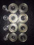 8 rolamentos skate/patins/trotinetes abec 7 novos a estrear
