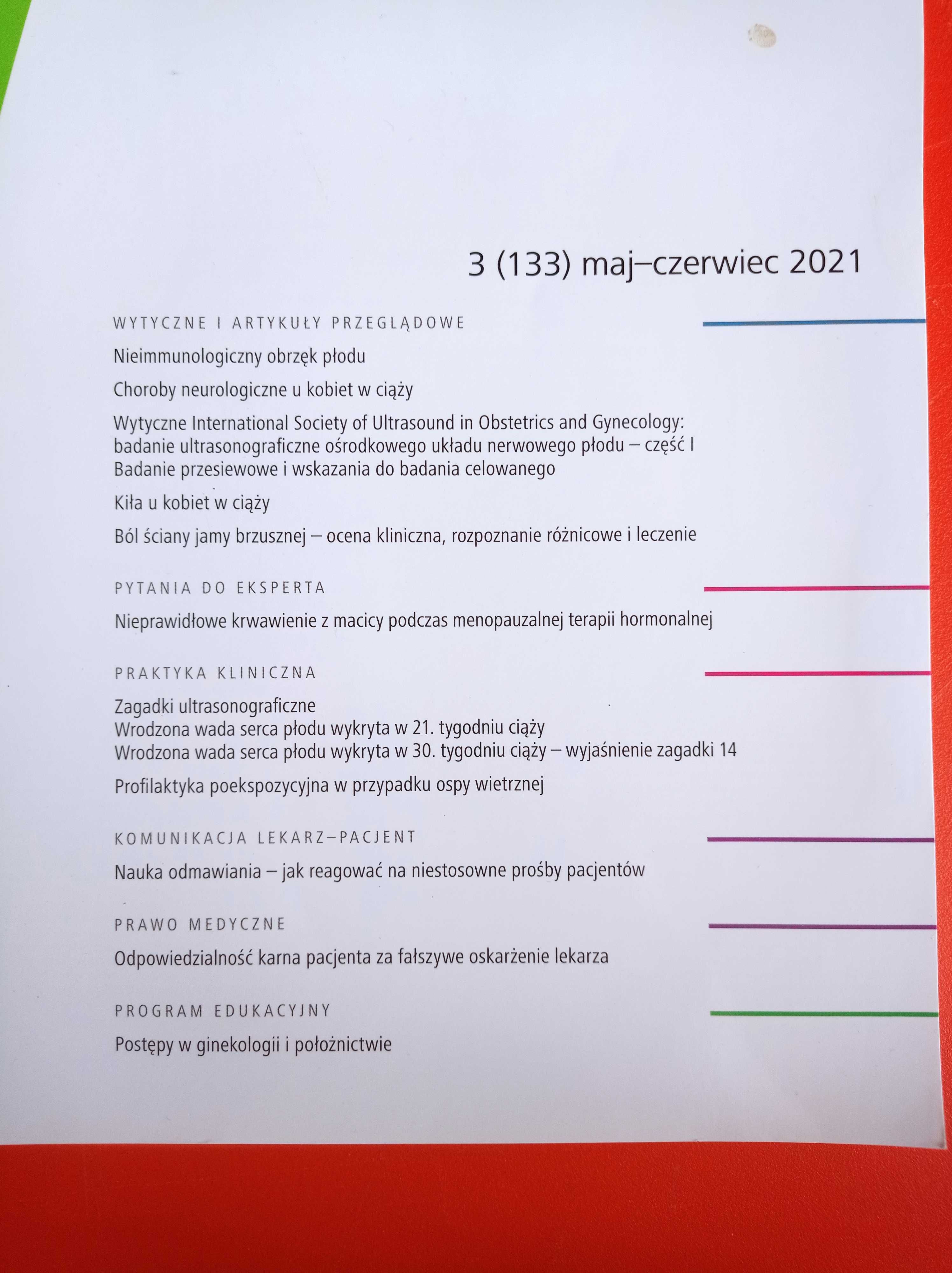 Ginekologia i Położnictwo 3/2021, maj-czerwiec 2021