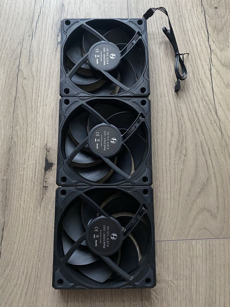 Wentylatory do komputera Lian Li Uni Fan 3 sztuki z AIO Hydroshift