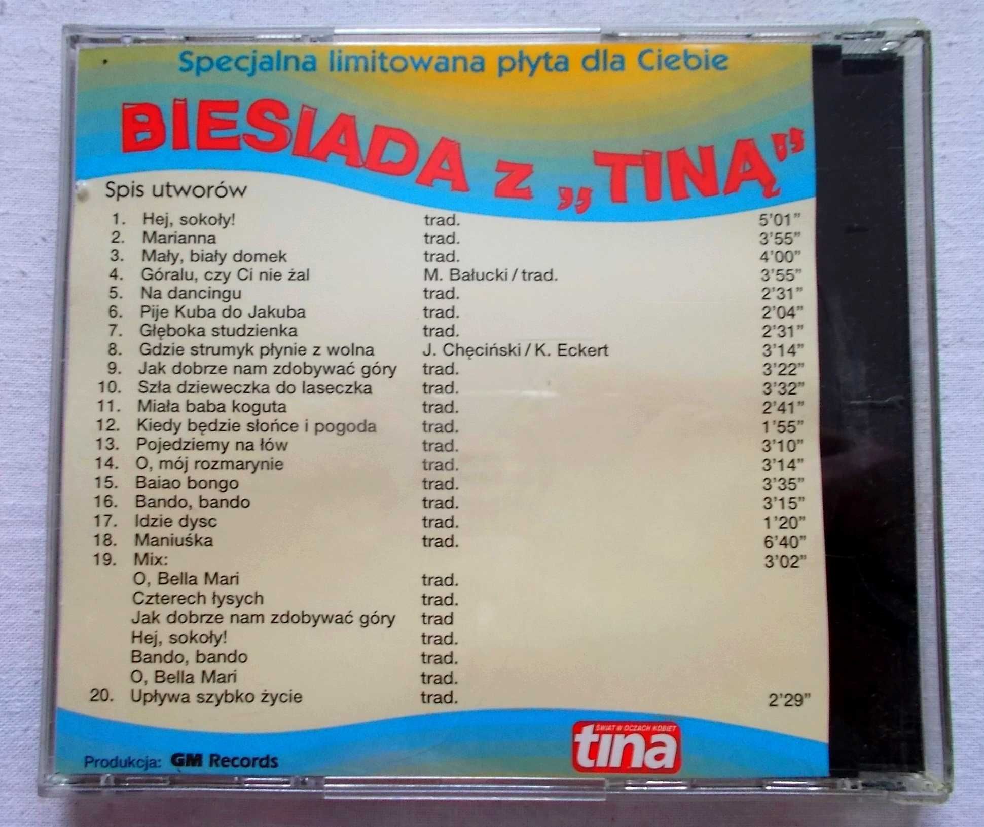 Płyta CD - Biesiada z "Tiną"