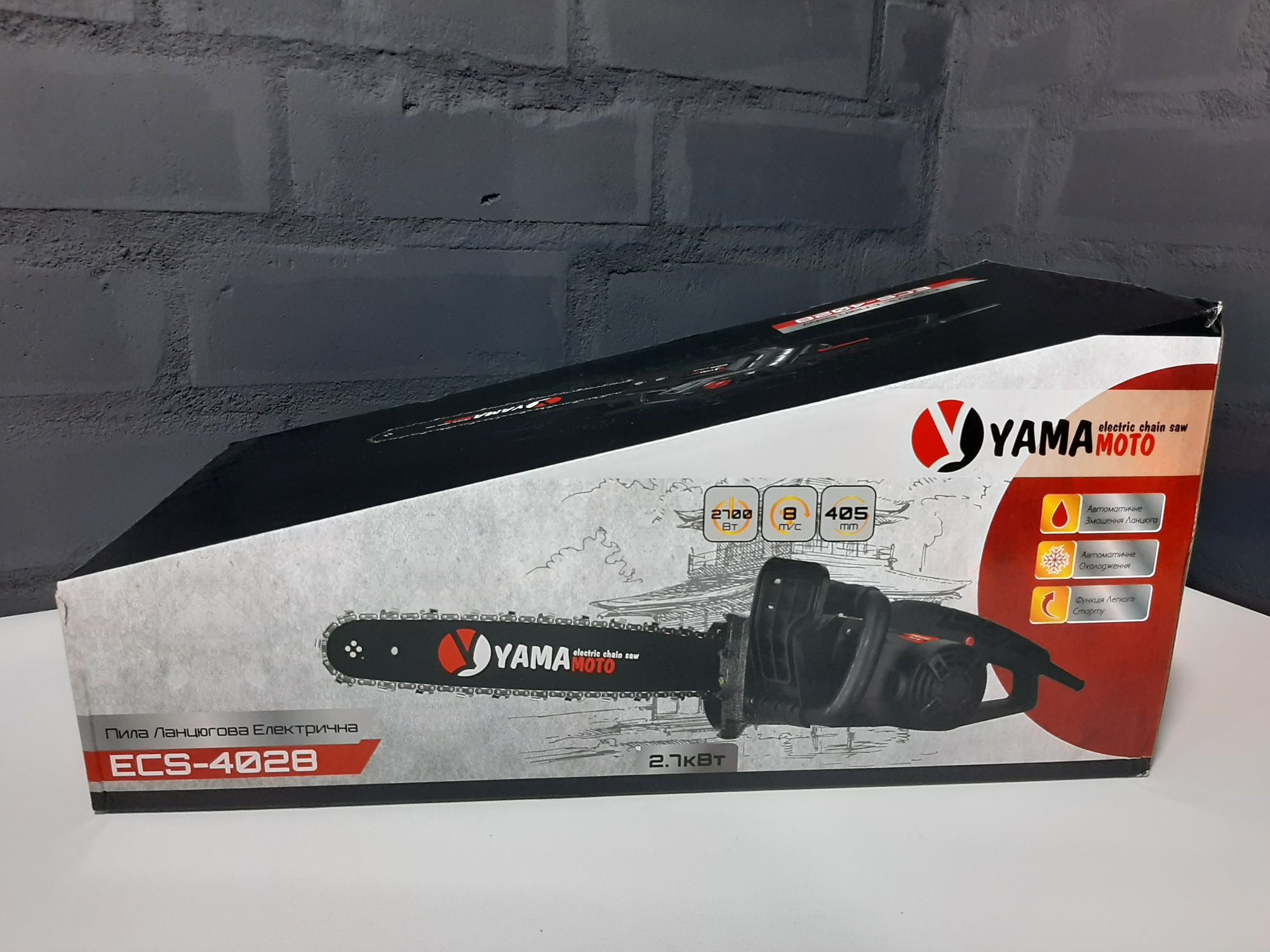 Електропила, Пила ланцюгова електрична  Yamamoto ECS-4028 Акція!!!

 Г