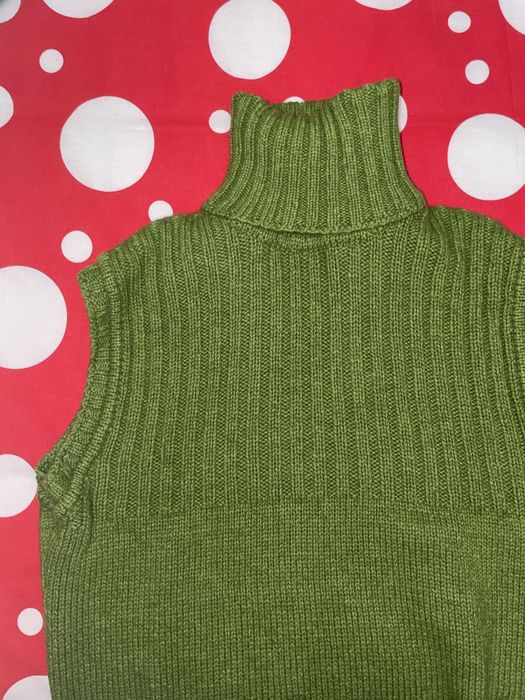 Camisola sem mangas/Colete verde