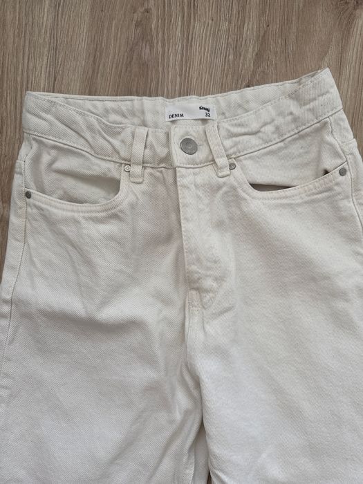Білі джинси кюлоти sinsay 32 джинсы