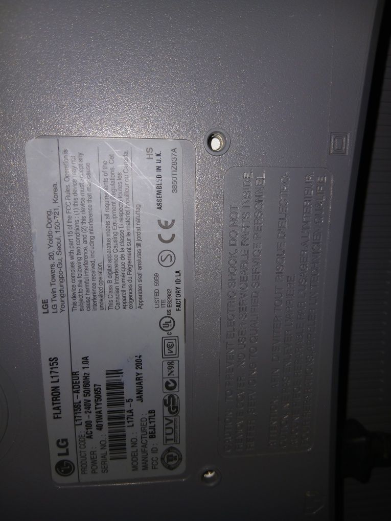 Monitor LG usado