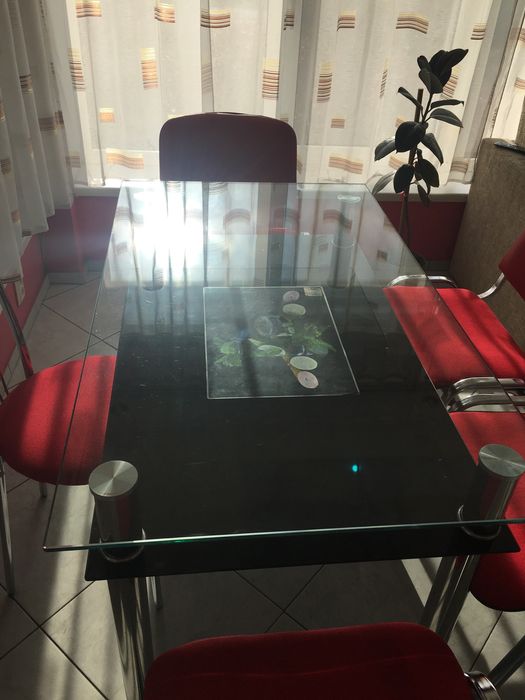 Склянний стіл/крісла