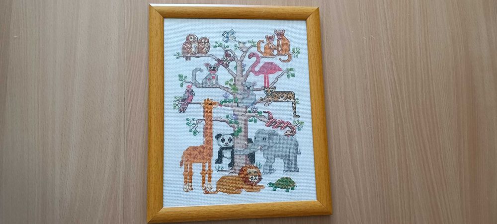 Quando de Ponto cruz (33,5x27,5cm)