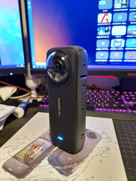 Insta 360 X4 kit completo MotoMultiview + microfone instamic