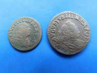 Грош и солид Августа III толстого.Оригиналы.Цена за две монеты.