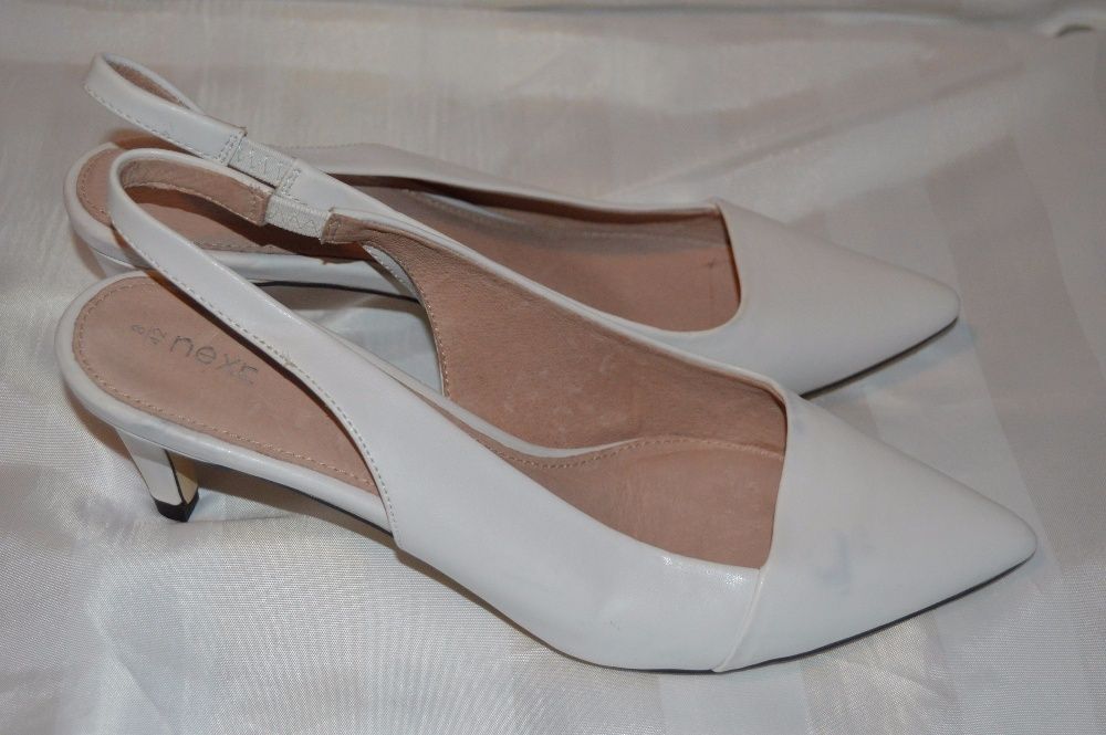 Босоніжки туфлі весільні шкіряні Next розмір 42, босоножки размер 42
