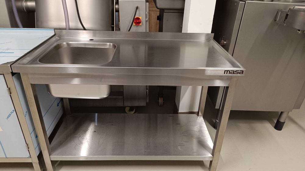 Zlew gastronomiczny , stół ze zlewem 120x60 NOWY