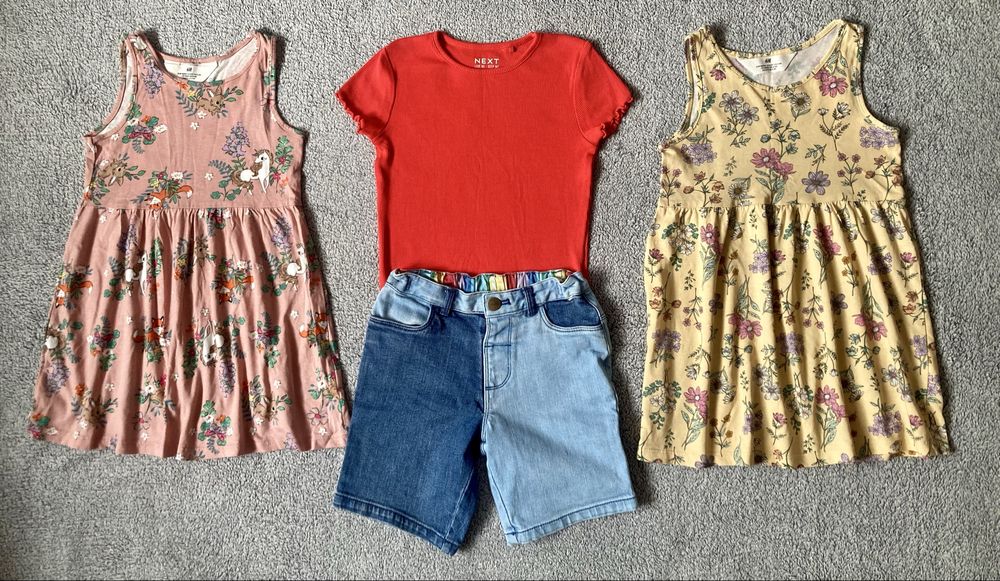 Ubranka na lato 104 Next H&M Lindex KappAhl paka ubranek